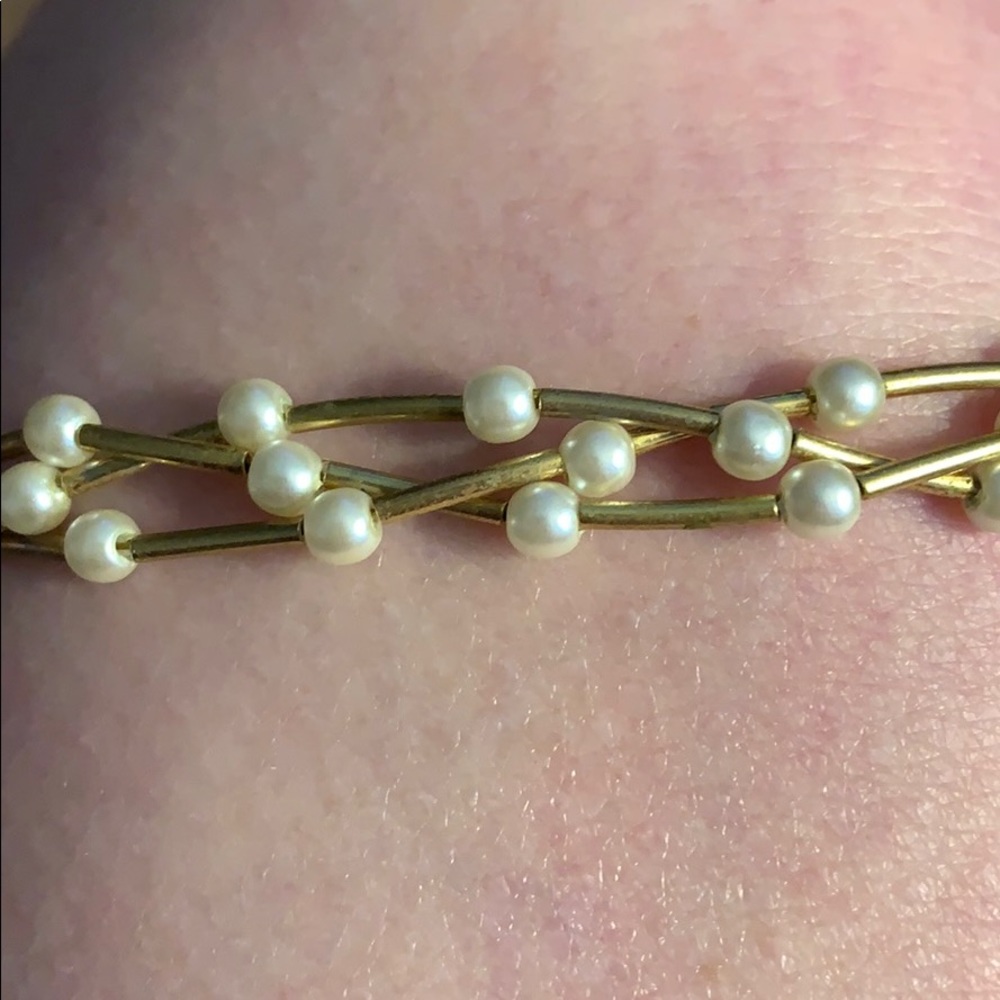 Pearl & Gold Choker Necklace 2/$15